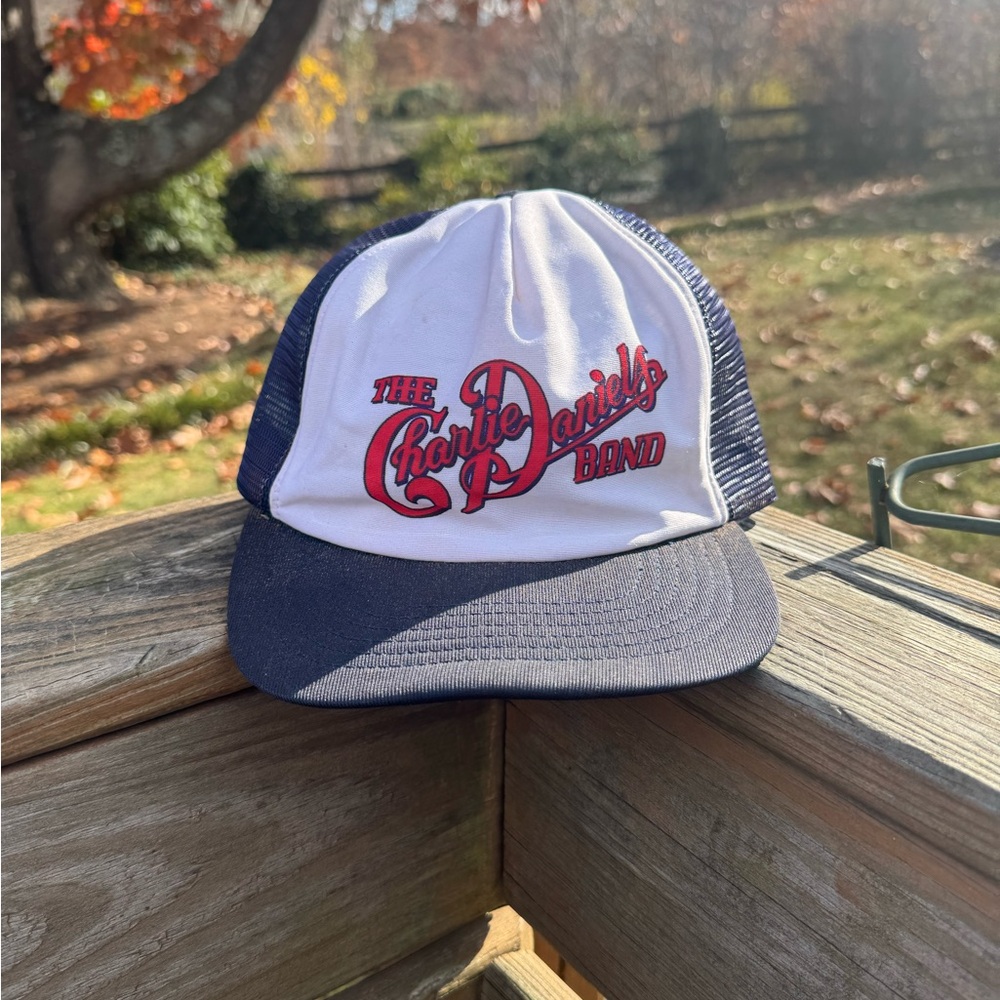 Vintage The Charlie Daniels Band Trucker Hat – Navy & White Snapback